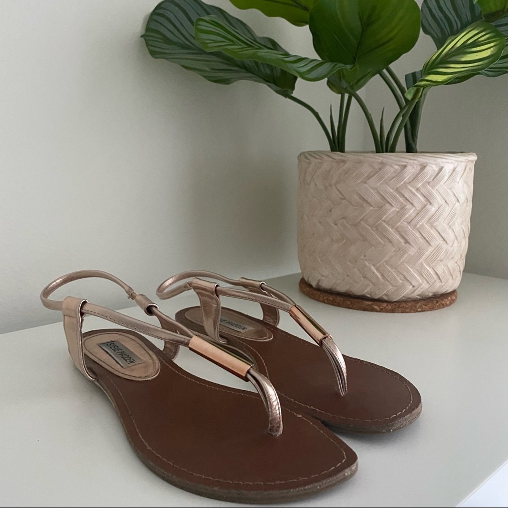 Steve Madden Rose Gold Sandals